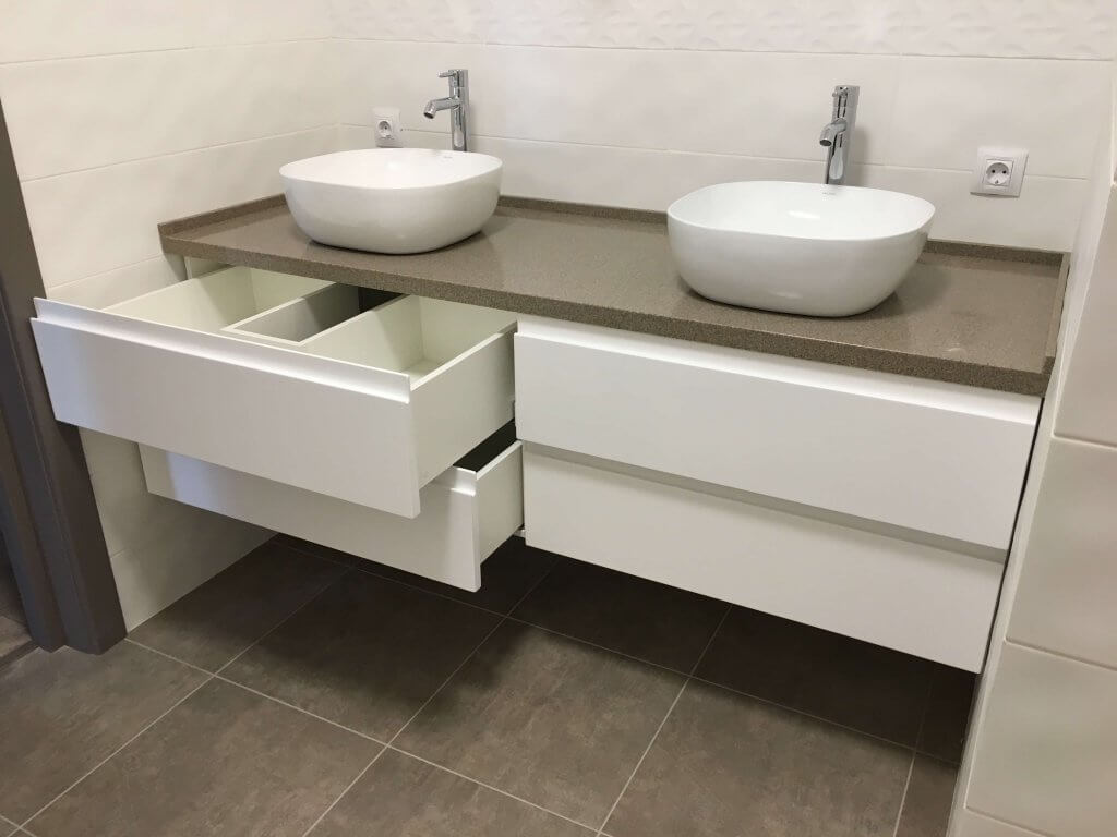 Мебель для ванной без ручек